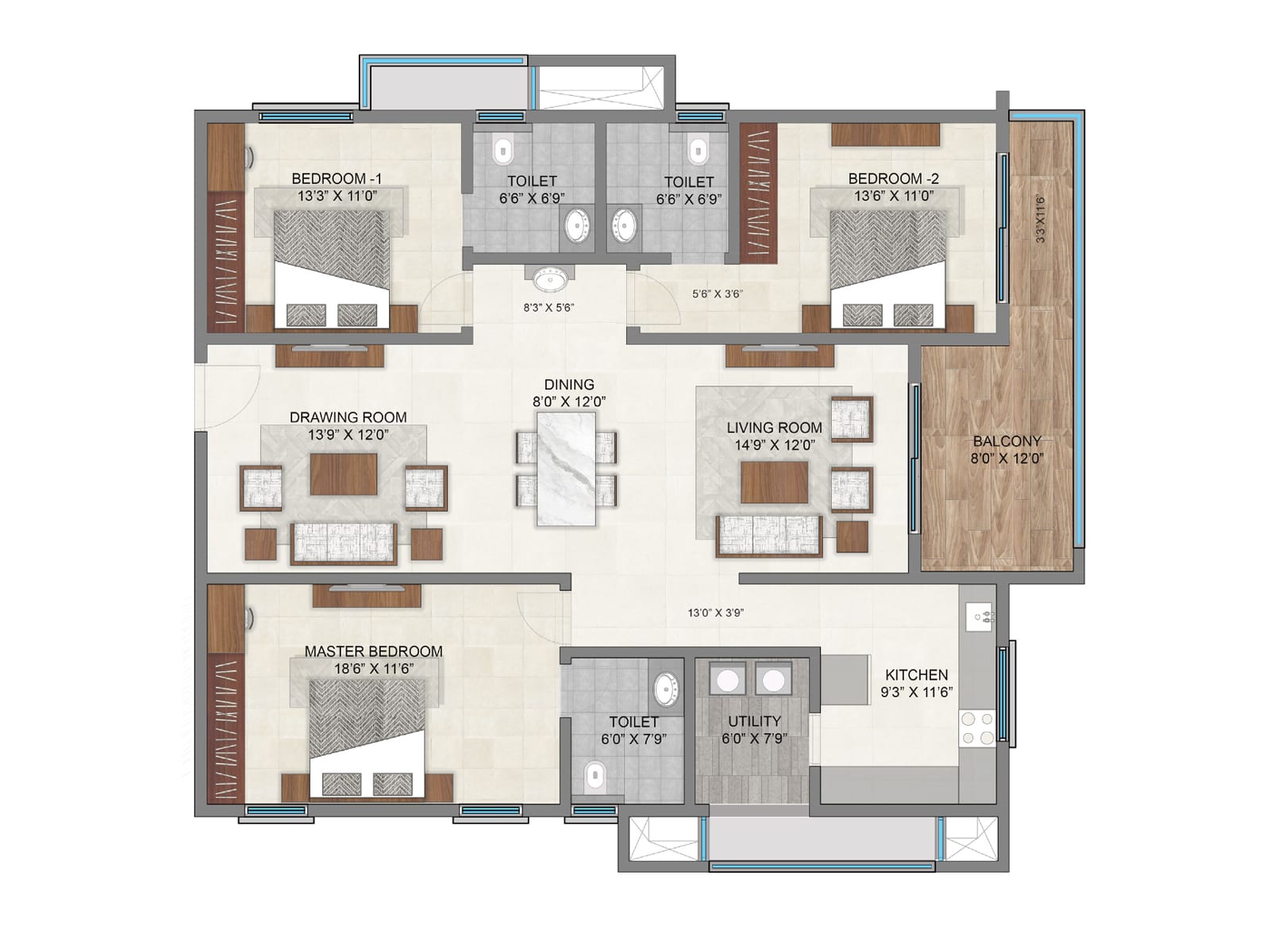NSL East Luxoria Floor plan